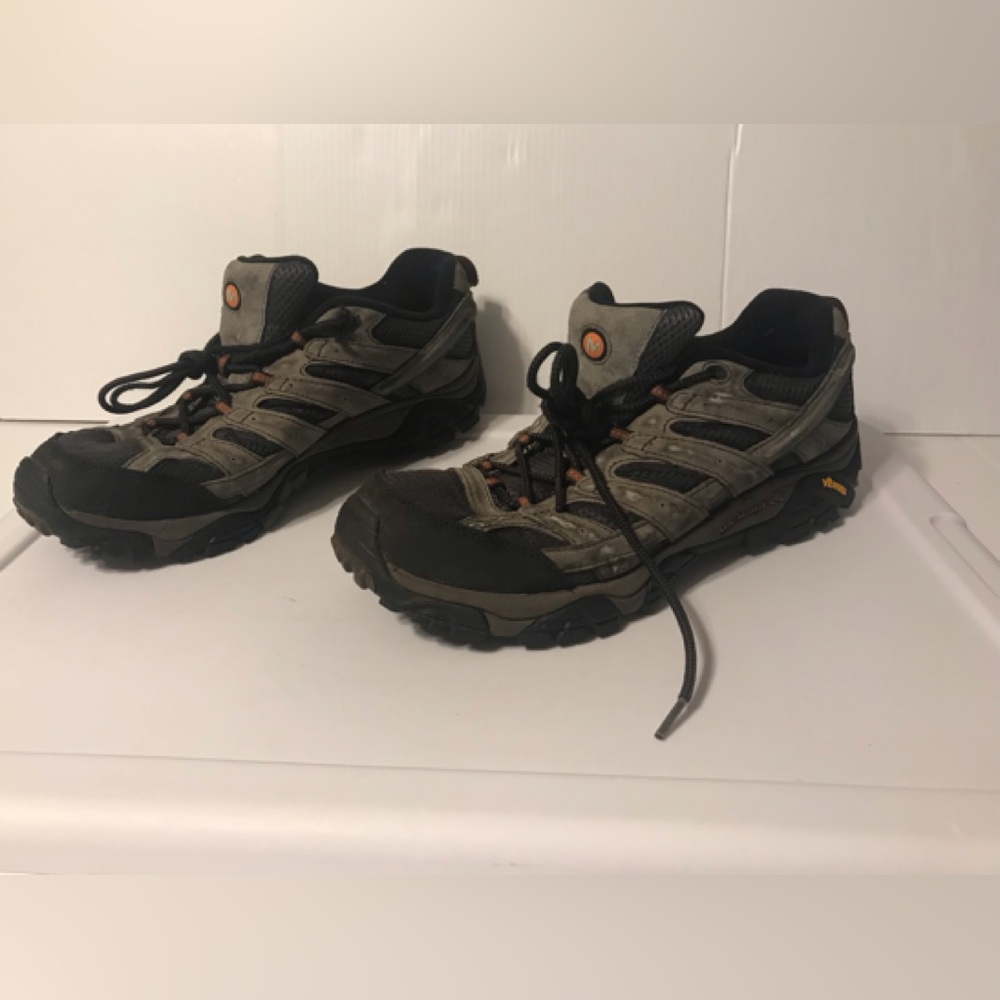 Merrell Moab Vibram J06015 grey/black outdoor hike rugged men’s shoe’s size 13